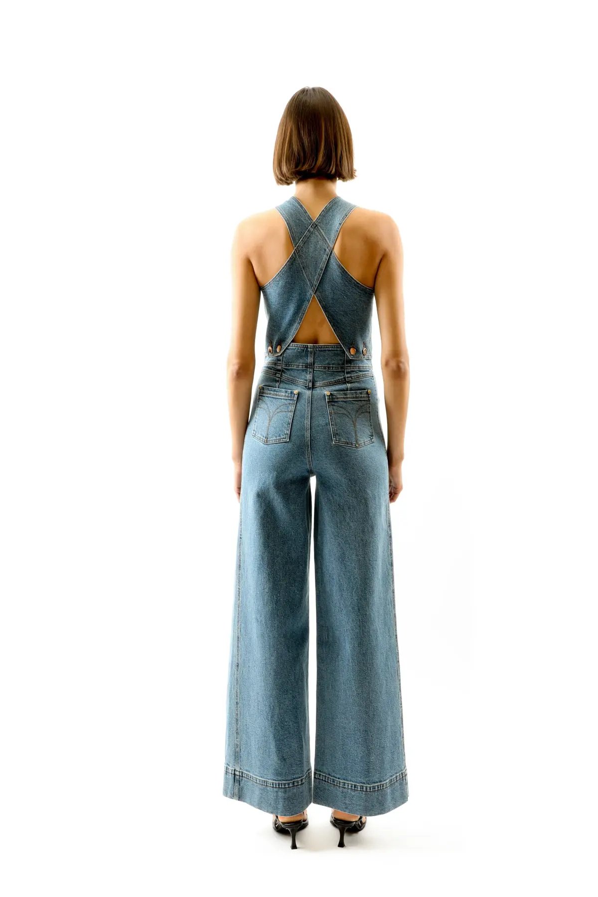 ALICE By Alice McCall Maverick Jumpsuit Light Blue Size AU 12 photo 2