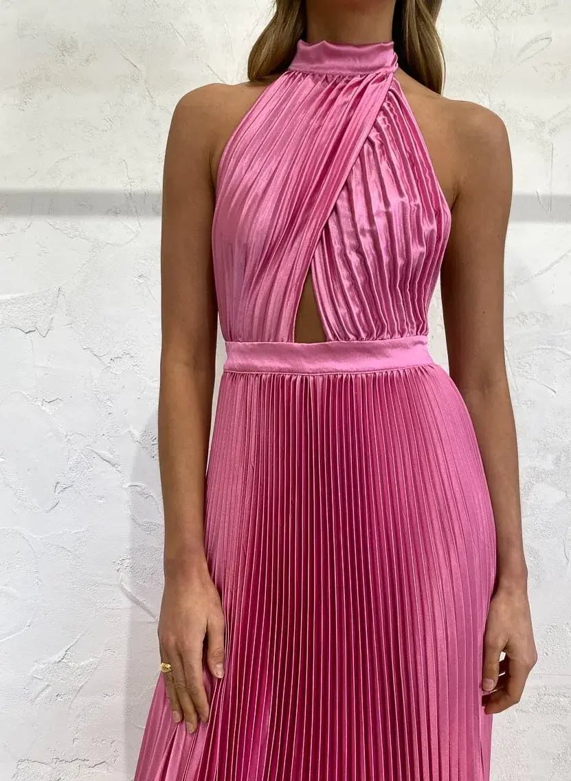 Lidee - Renaissance Gown, Hot Pink, Size 8 photo 3