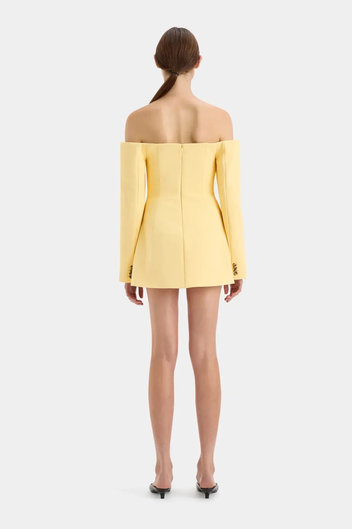 Sir the Label Sandrine Tailored Mini Dress in Limone Size 1 / AU 8 photo 19