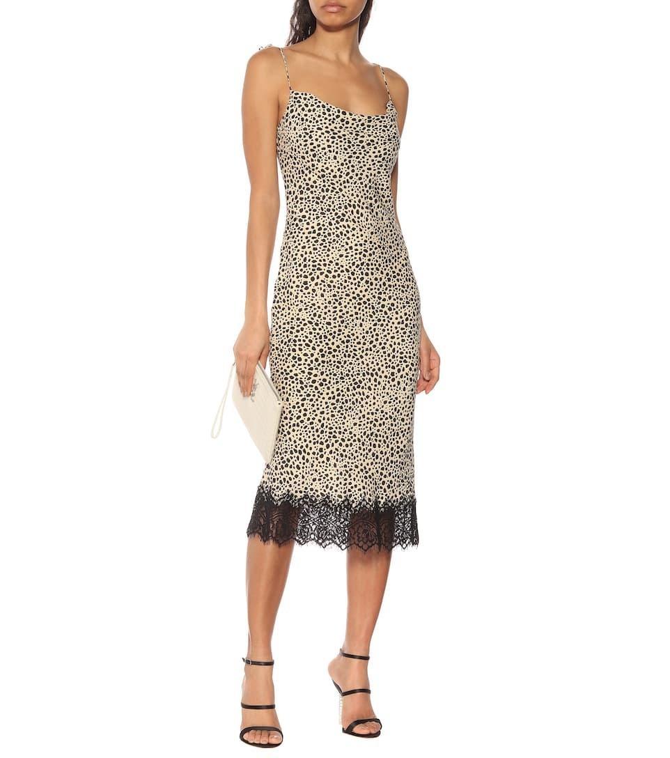 Rebecca Vallance Anya Slip Midi Dress Print Size 8 photo 2