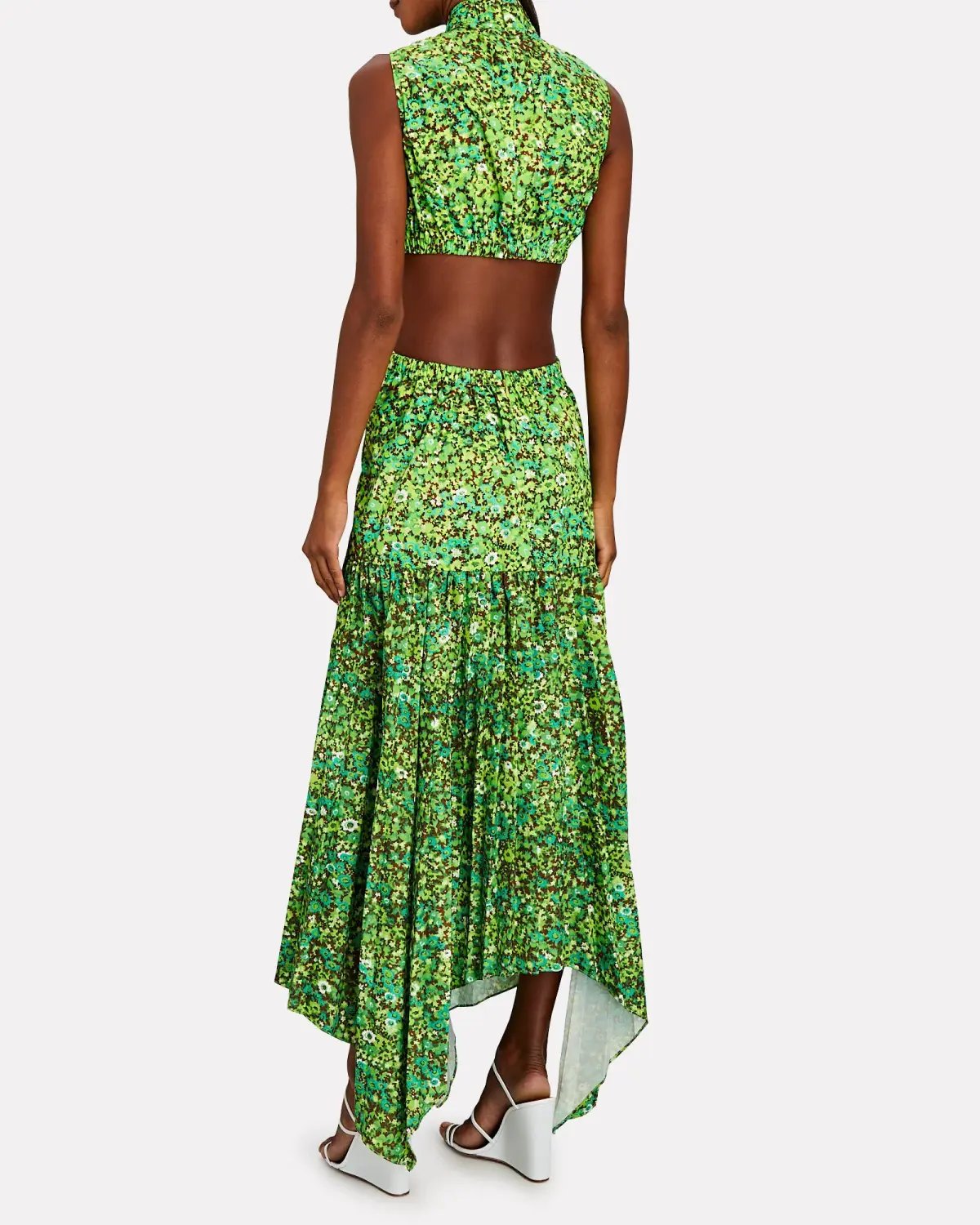 Alemais Phyllis Twist Maxi Dress Acid Green Size AU 6 photo 2