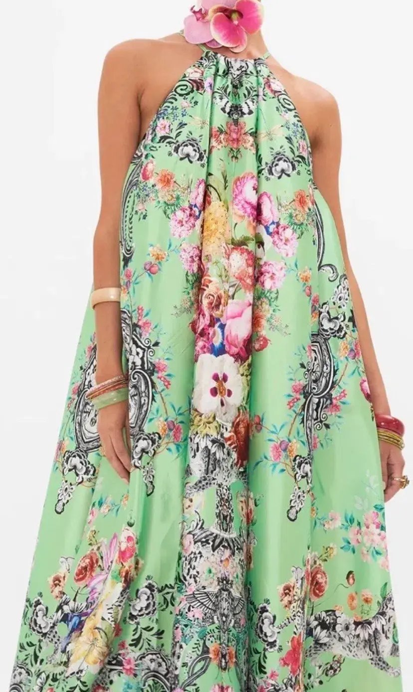 Camilla Trapeze Maxi Dress Porcelain Dream Size M/L photo 2