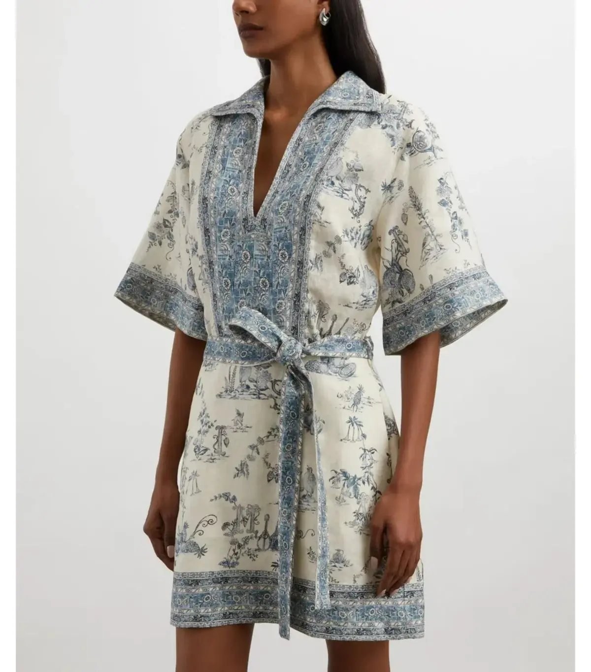 Alemais Casa Mini Dress Print Size AU 6 photo 6
