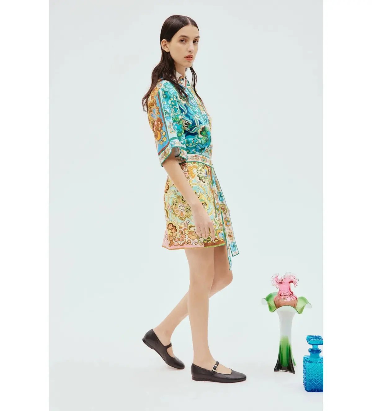 Alemais Dreamer Mini Dress Multi Print Size 8 photo 6