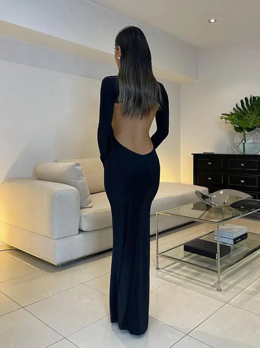 Effie Kats Imani Gown Black Size L / Au 12 photo 2