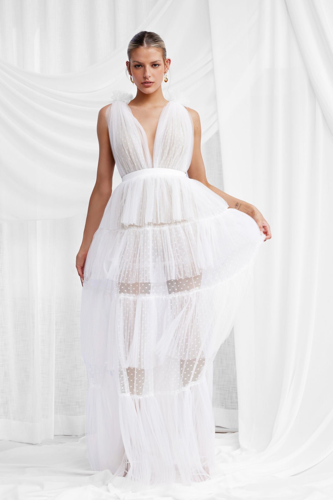 LEXI ZENDAYA DRESS - WHITE photo 3