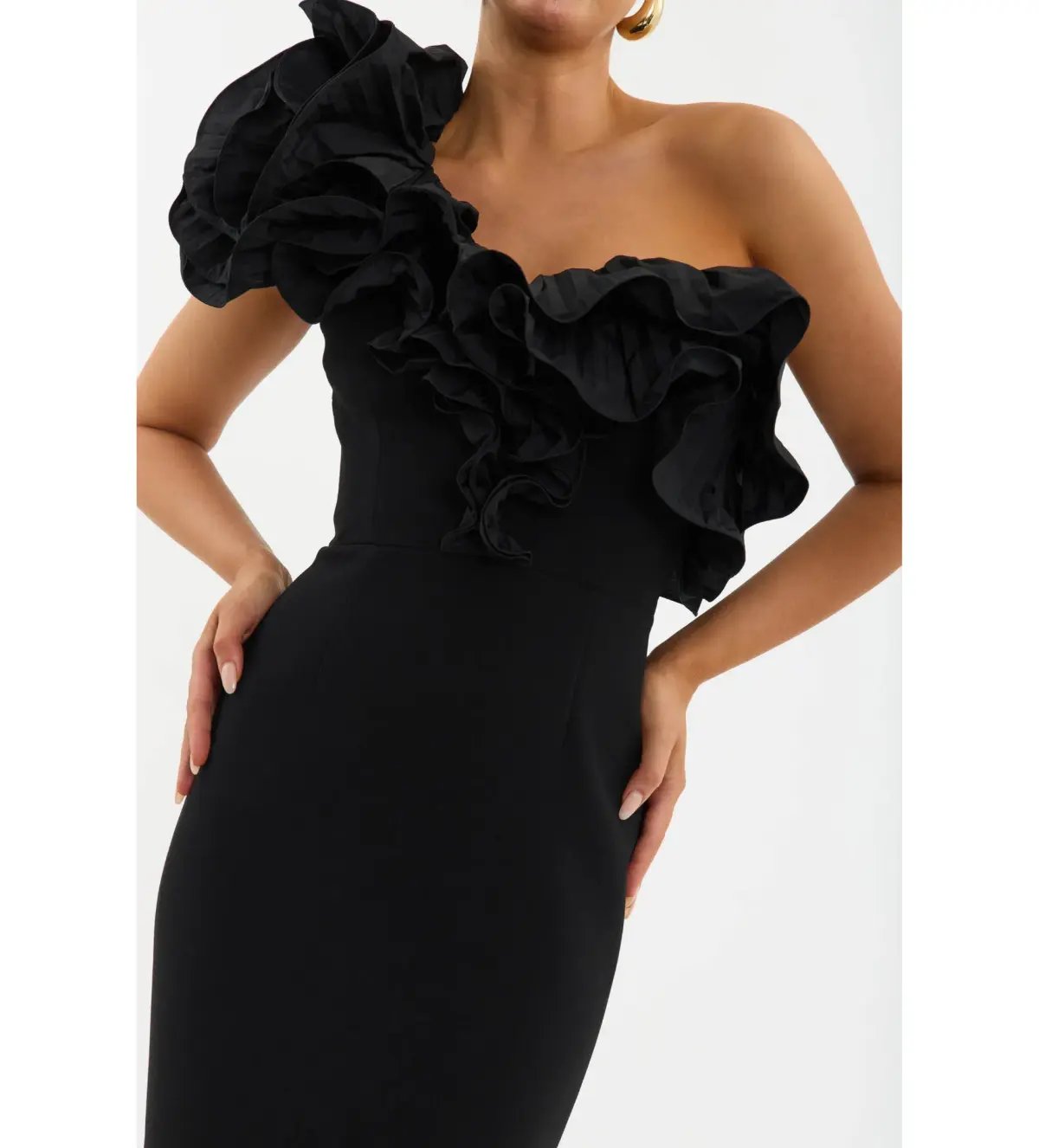 Rebecca Vallance Ella Gown Black Size 6 photo 4