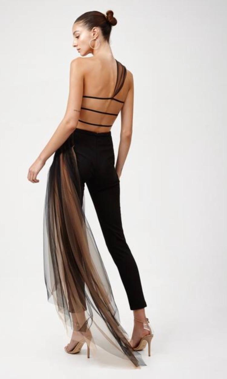 Lexi Audette Jumpsuit Black Size 8 photo 3