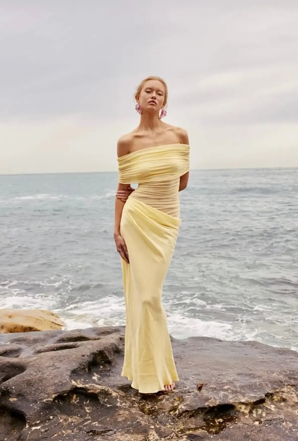 Benni Nico Maxi Dress Butter Size 10 photo 4