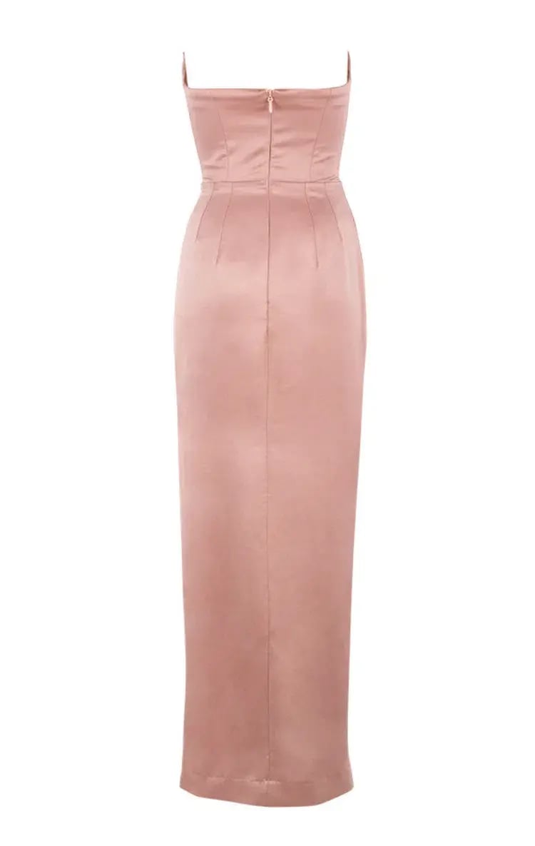 House of CB Adrienne Satin Strapless Gown Blush Size S / Au 8 photo 7