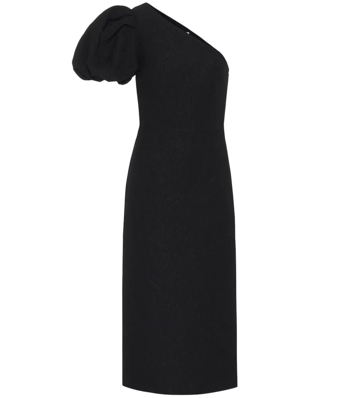 Rebecca Vallance Natalia One Sleeve Midi Dress Black Size AU 14 photo 5