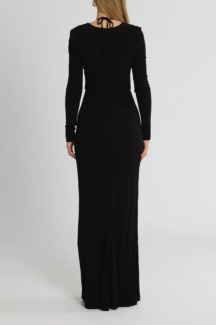 Rebecca Vallance Riccardo Gown in Black Size 8 photo 3