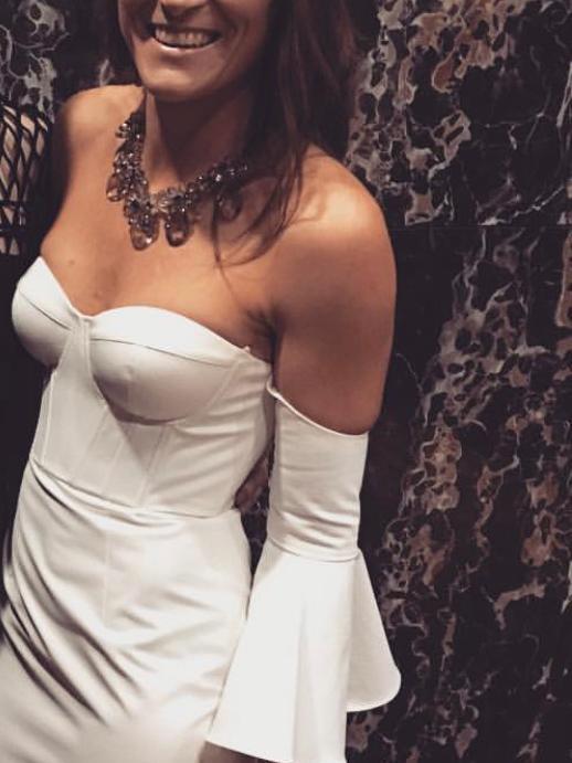 Elle Zeitoune Electra Dress White Size 8 photo 2