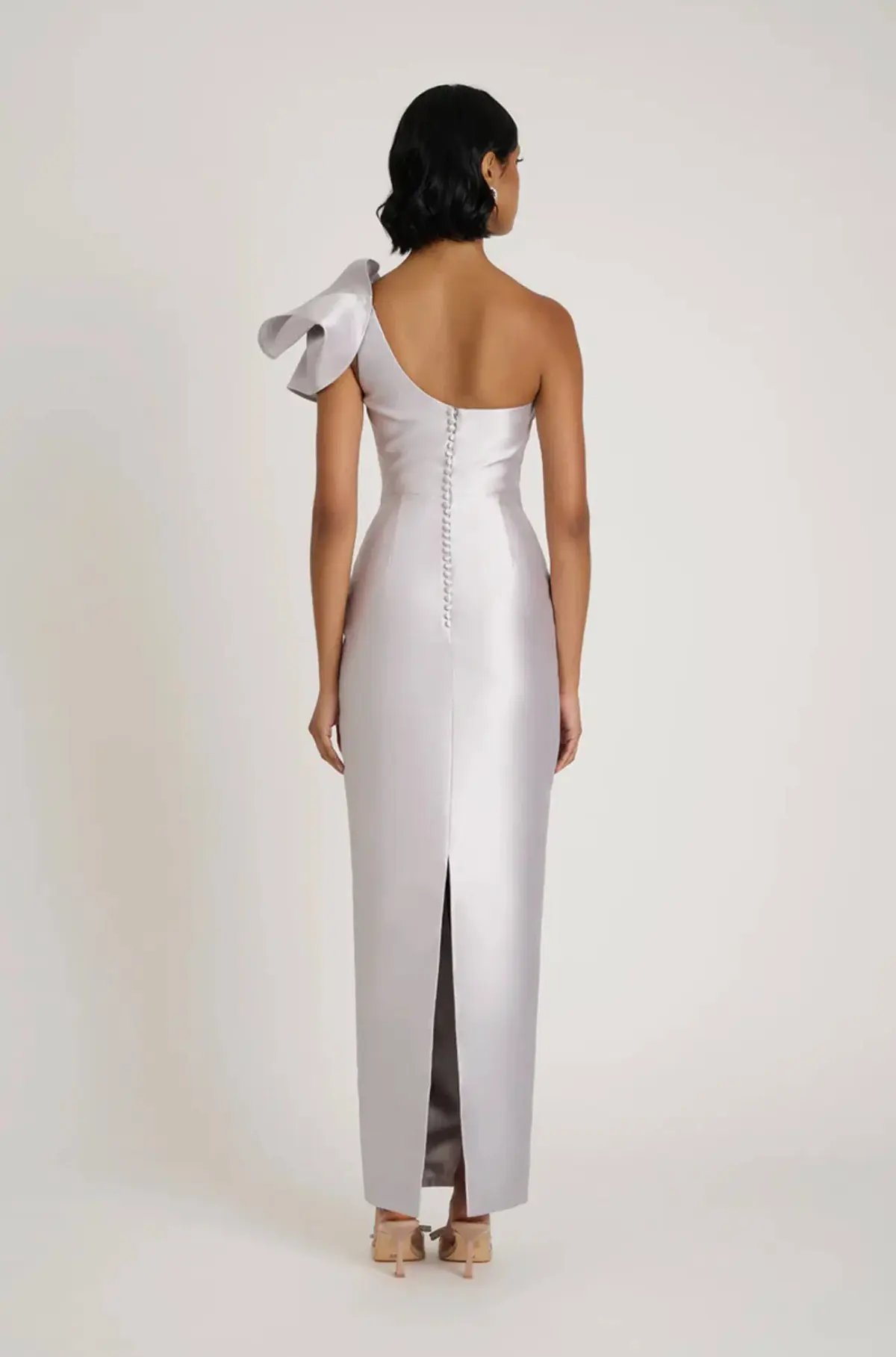 Eliya The Label Ashton Gown Silver Size S / AU 8 photo 4