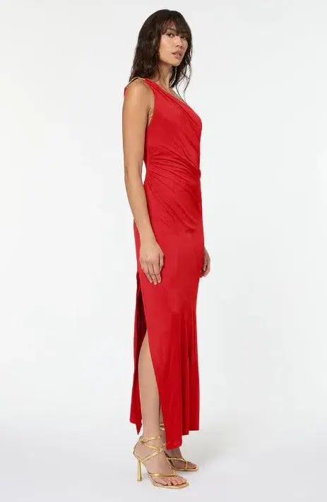 Manning Cartell Digital Love One Shoulder Dress Red Size 14 / XL photo 3
