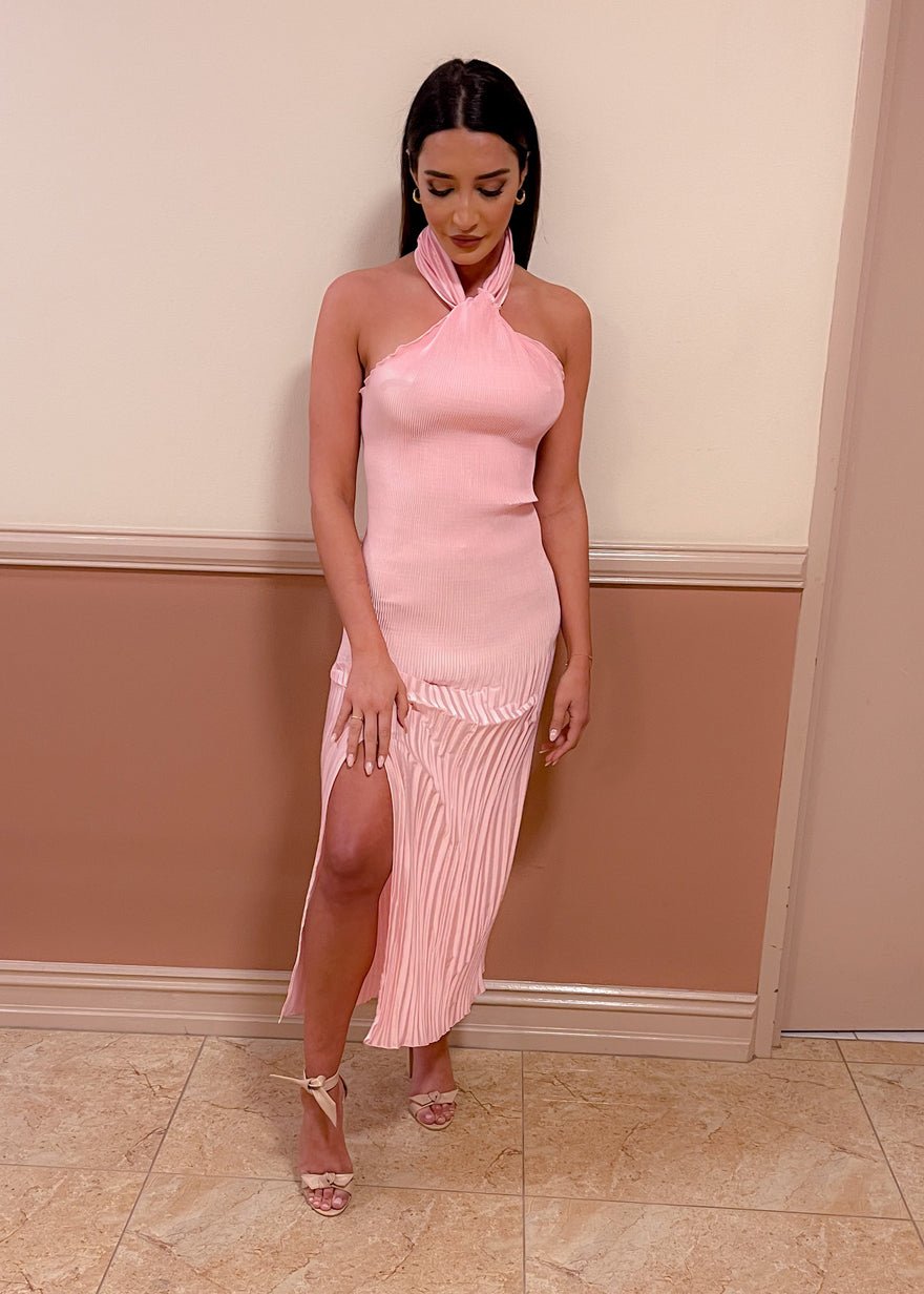L'idée Soiree Halter Gown (Pink) - L'idée photo 4