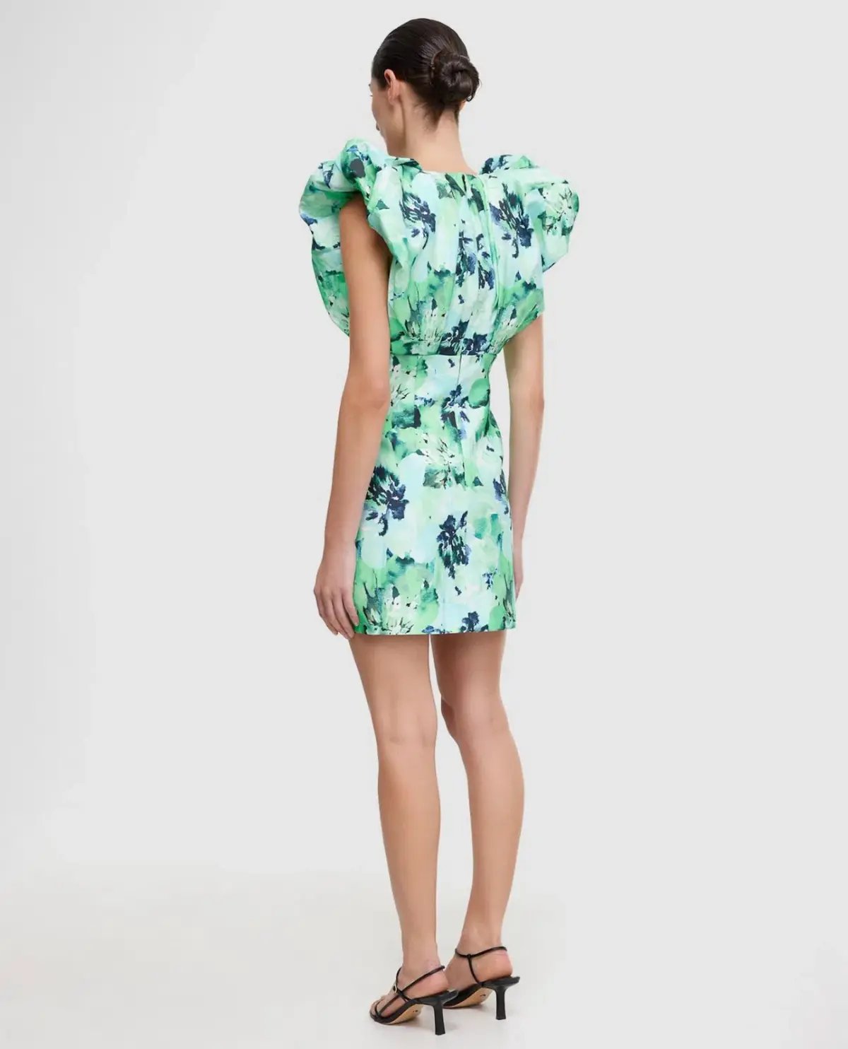 Acler  Denare Mini Dress Juniper Hibiscus  Size 10 photo 3