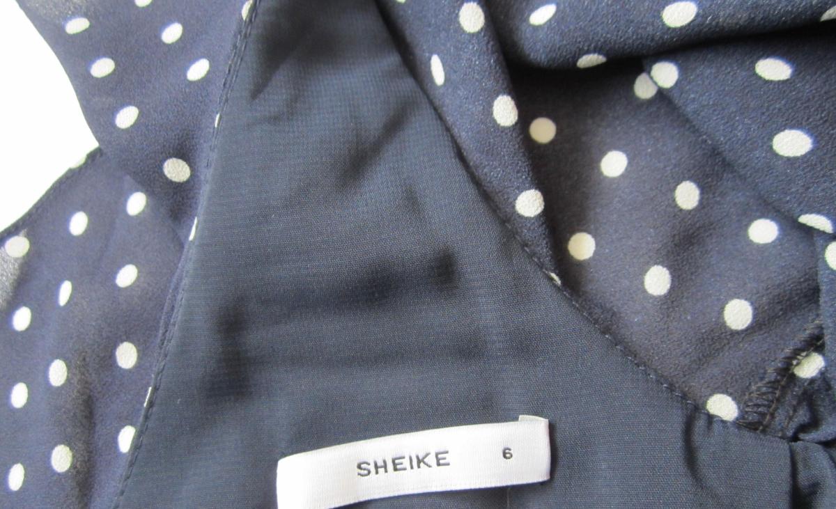 Sheike Alliance Blue Polka Dot Dress Navy 6 photo 4