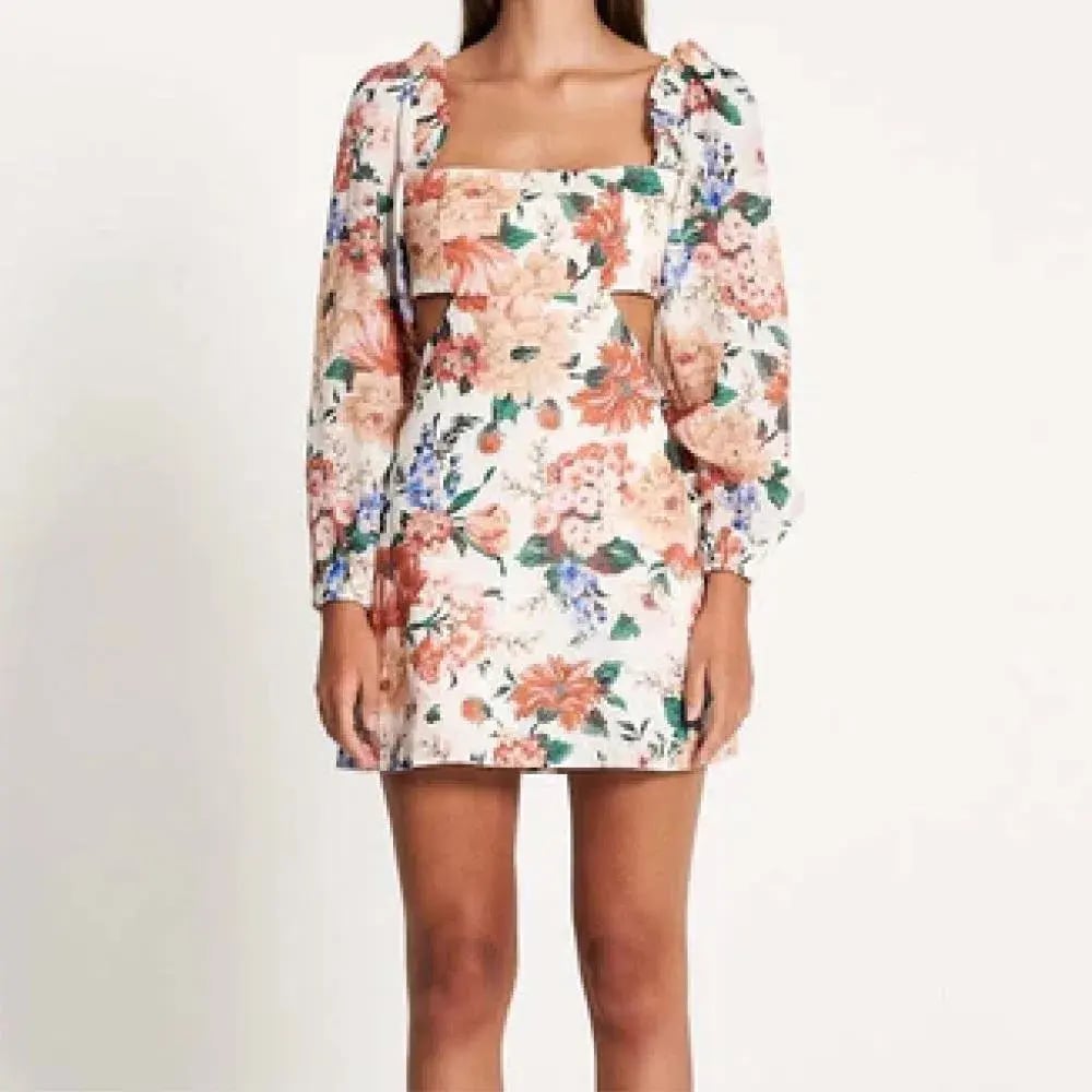 Sofia The Label Goldie Cut Out Mini Dress Floral Size S / AU 8 photo 2