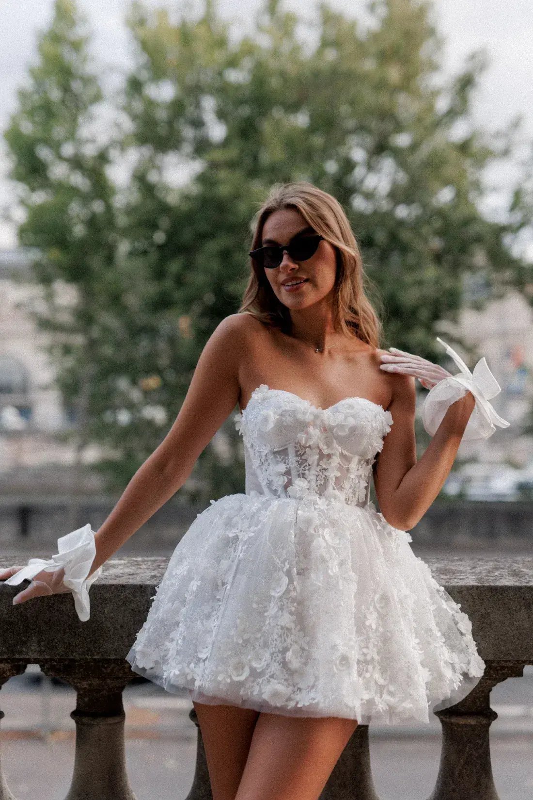 Rosie Etienne Fleur Dress White Size 6 photo 3