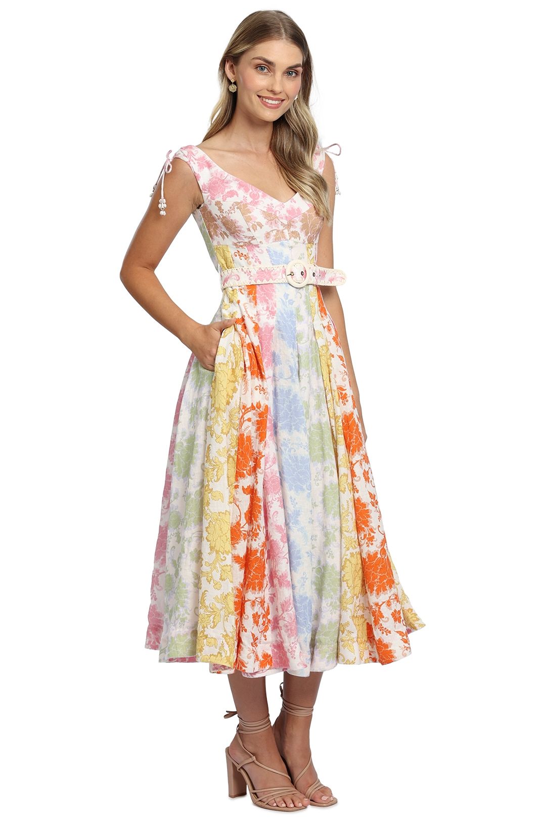 Postcard Spliced Midi Dress photo 2