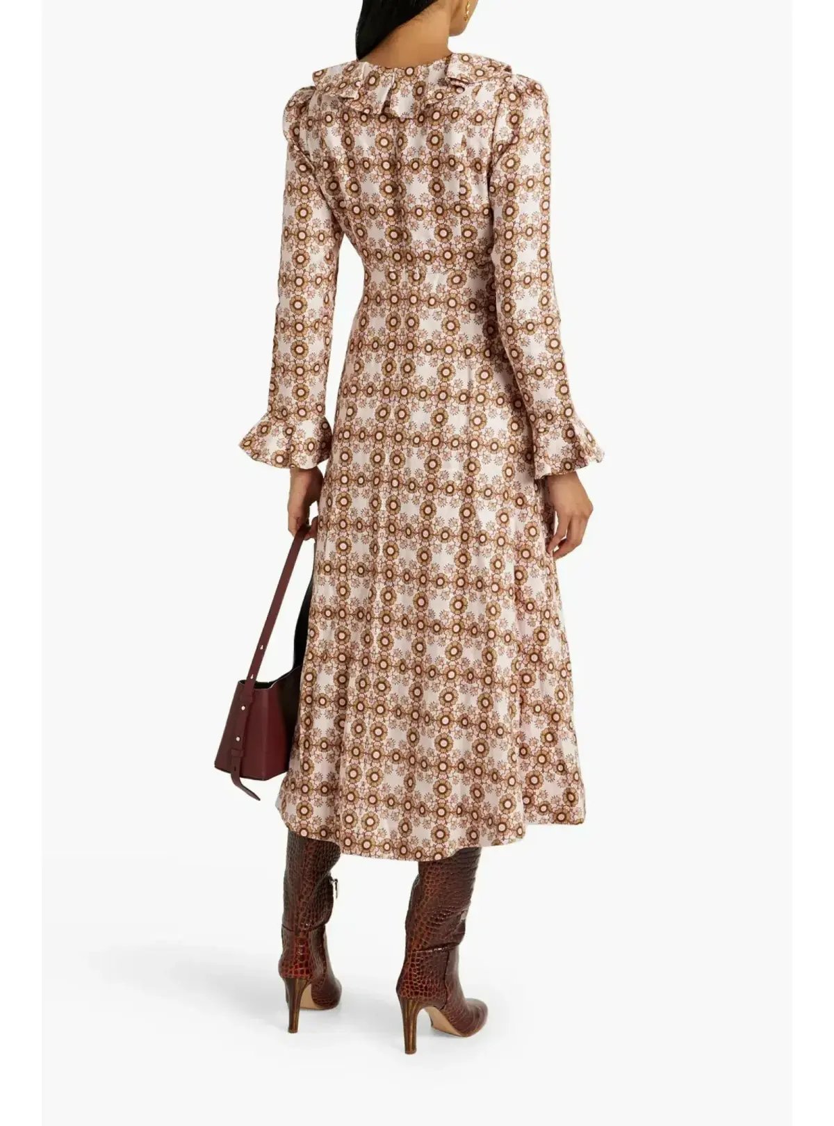 Zimmermann Daisy Midi Dress Pink Daisy Size 0 / AU 8 photo 2