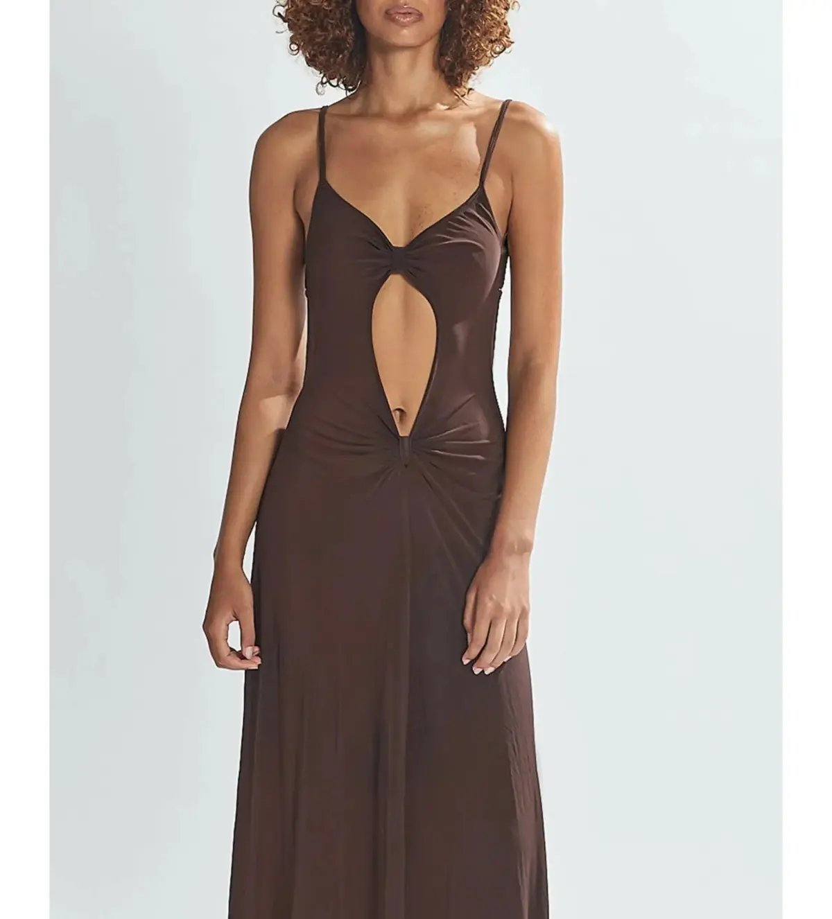 One Mile the Label Sammy Maxi Dress Brown Size AU 8 photo 4