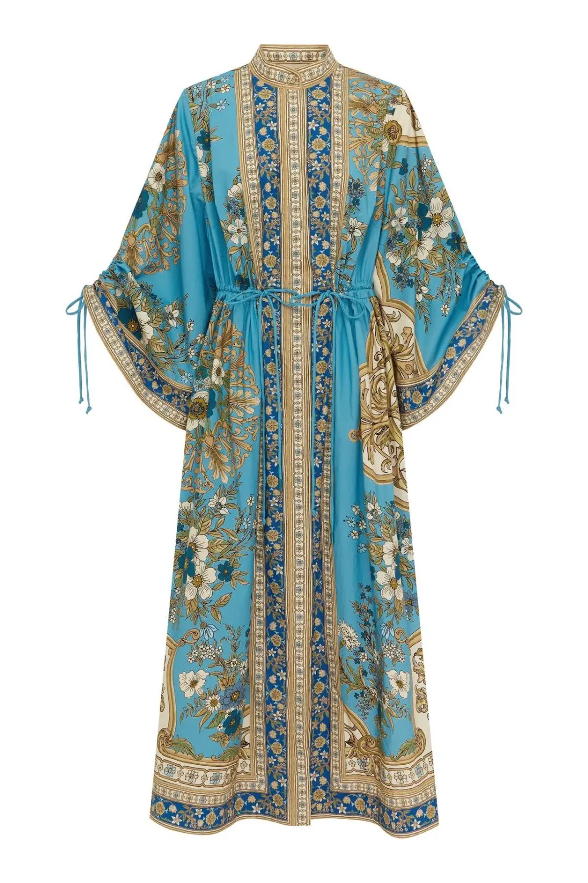 Alemais Cassie Pool Midi Dress in Blue Floral Size 16 photo 4