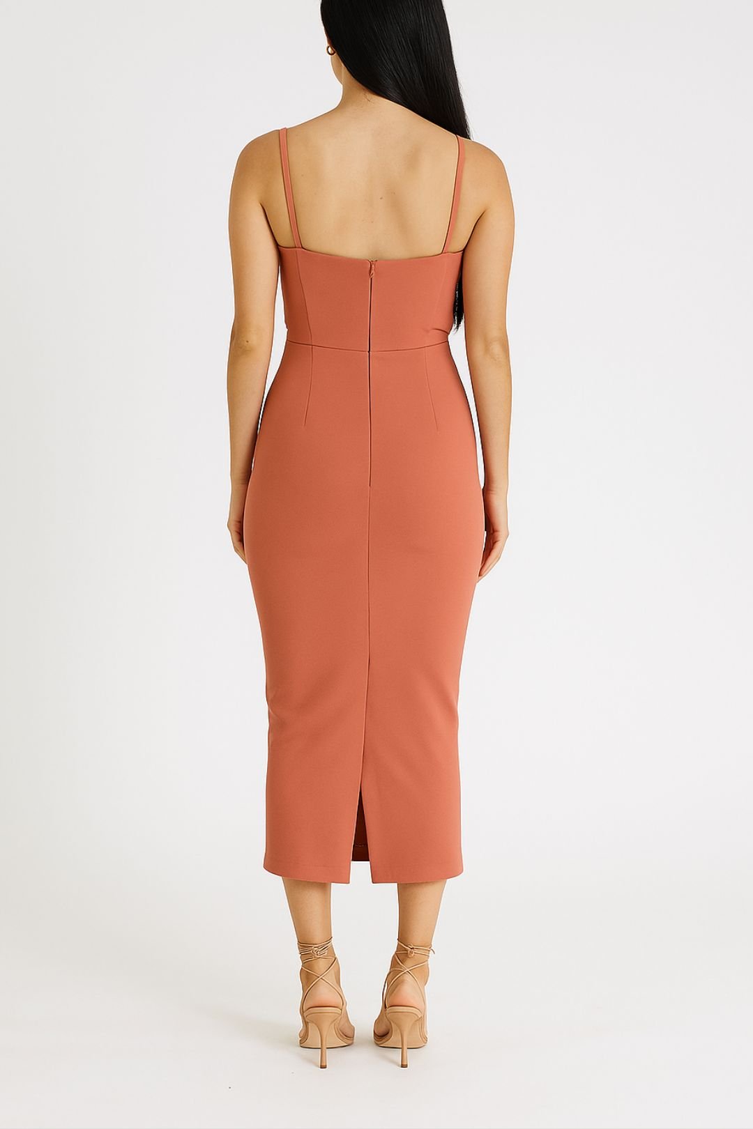 Pulse Slash Midi in Salmon photo 2