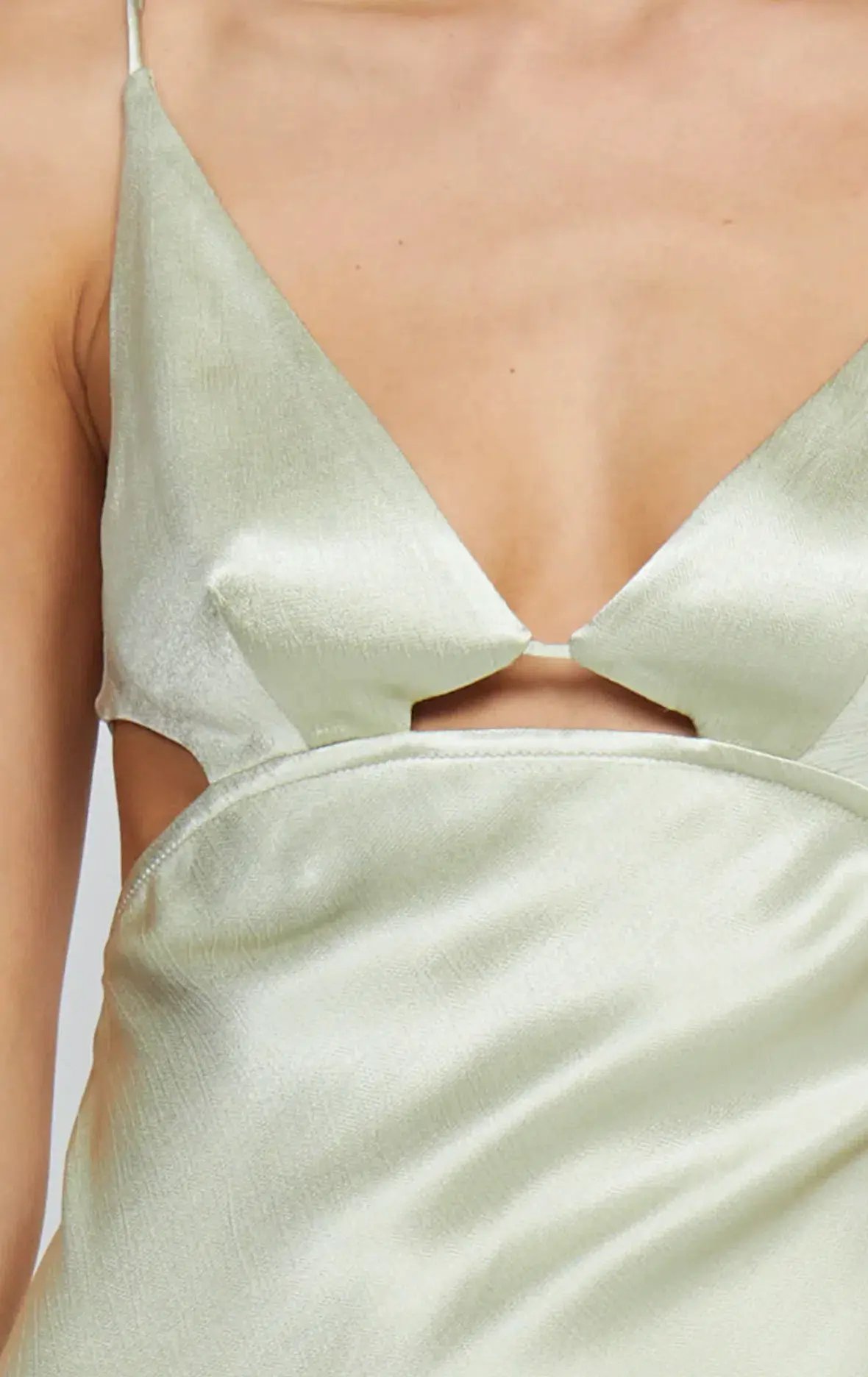 Bec & Bridge Indi Strappy Maxi Dress Honeydew Green Size 10 photo 4