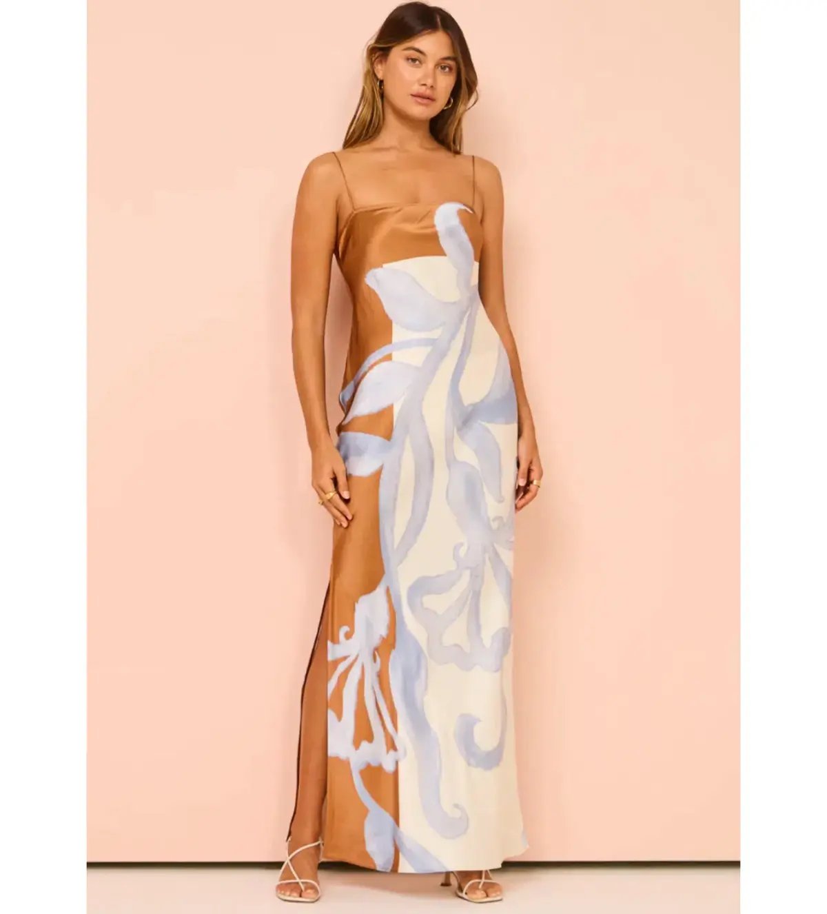 Sir the Label Sorrento Slip Dress in Sciarpa Print Size AU 10 photo 4