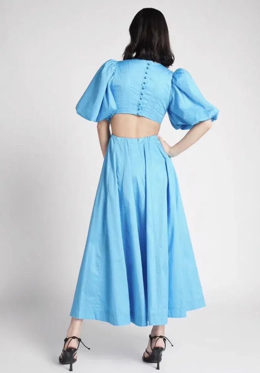 Aje Fallingwater Cut Out Midi Dress Size 14 photo 2