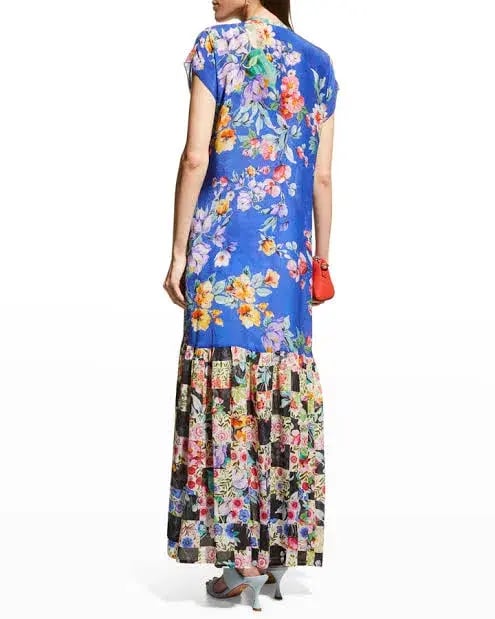 Johnny Was Sky Flower Alba Dress W / Slip Size XL/Au14 photo 3