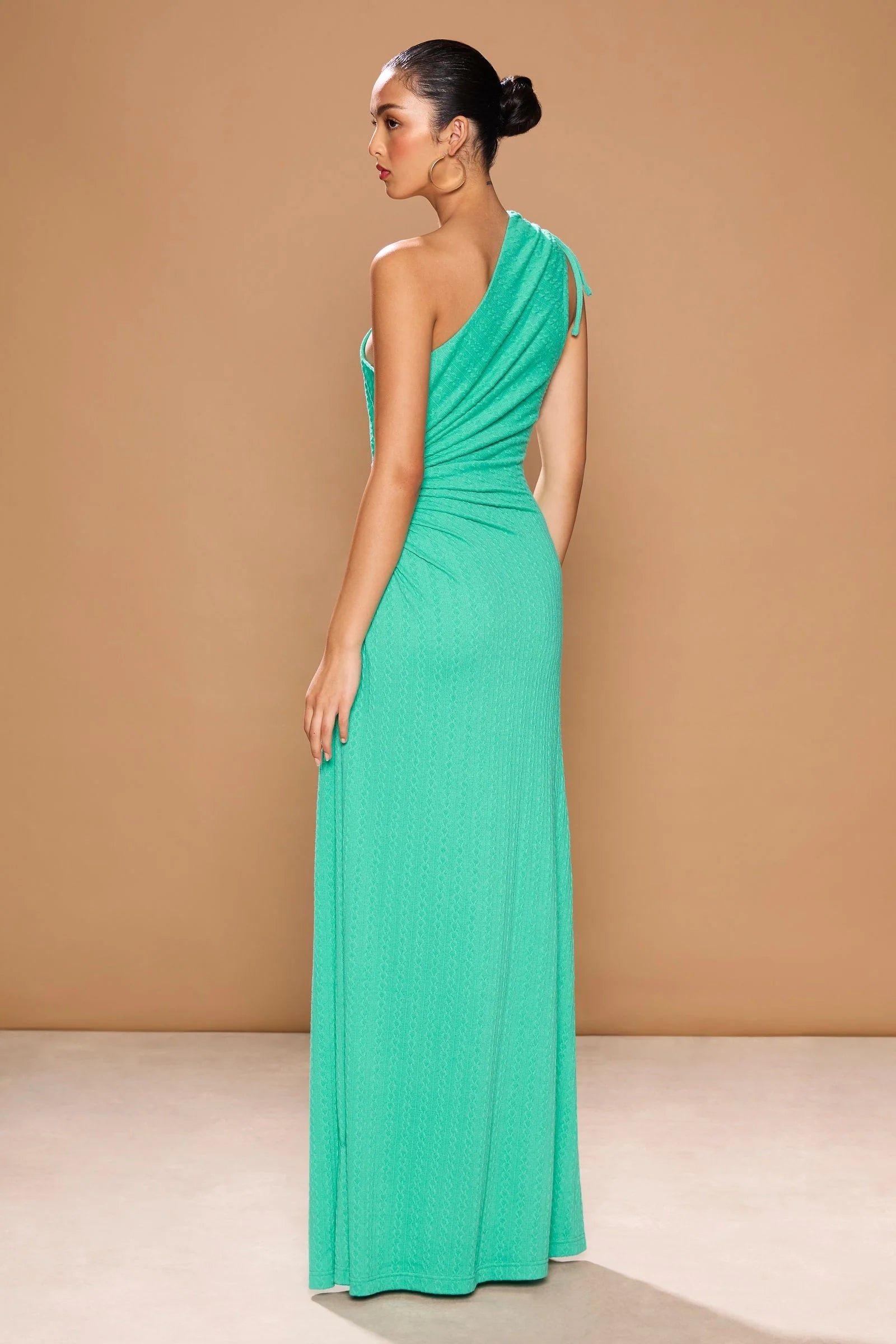 SONYA NOUR KNIT MAXI DRESS - TURQUOISE photo 4