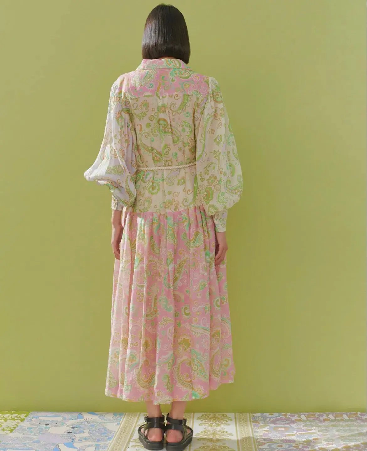 Alemais Marta Patchwork Shirtdress Print Size 8 photo 4