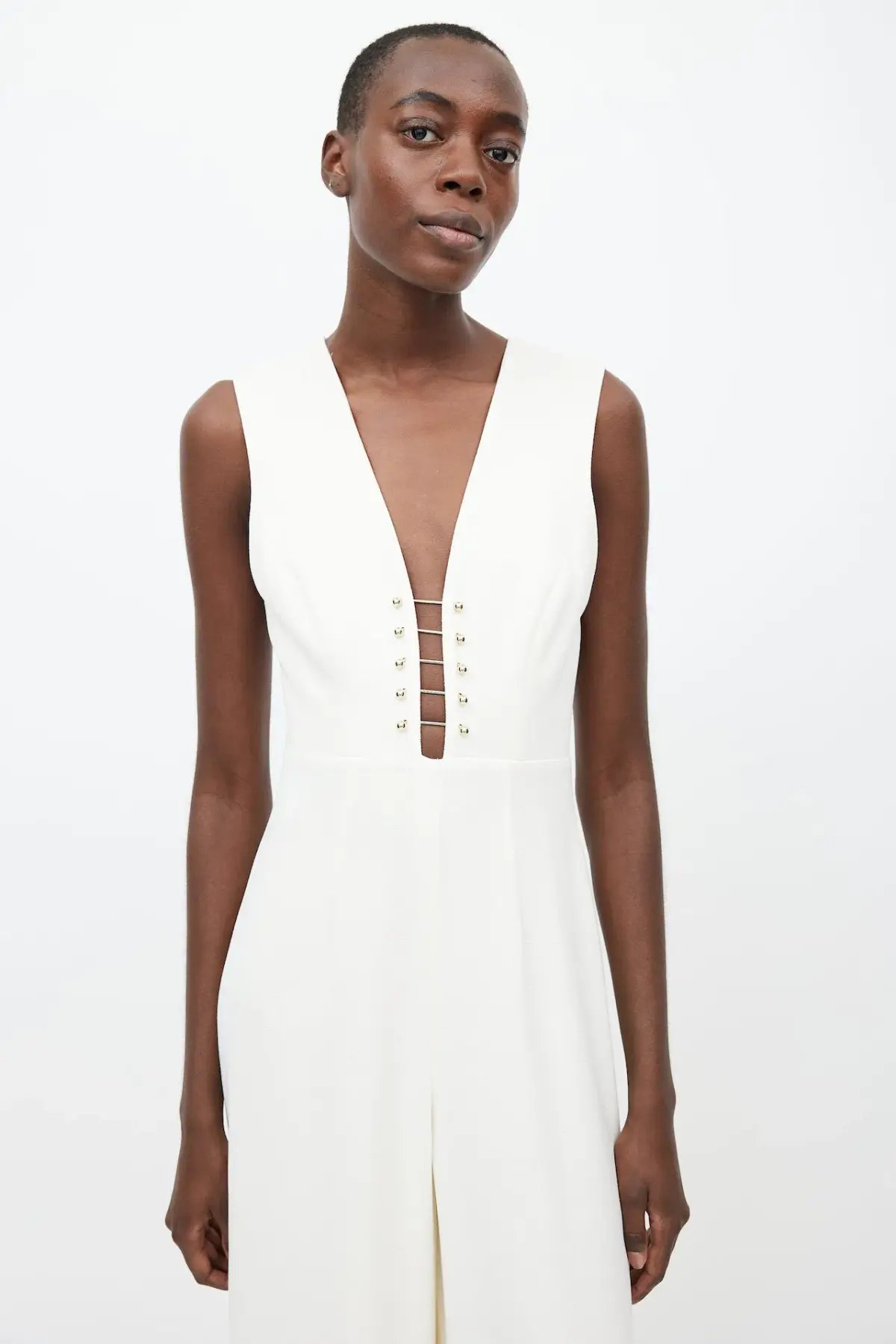 Zimmermann Baton Jumpsuit Pearl Size 8 photo 2