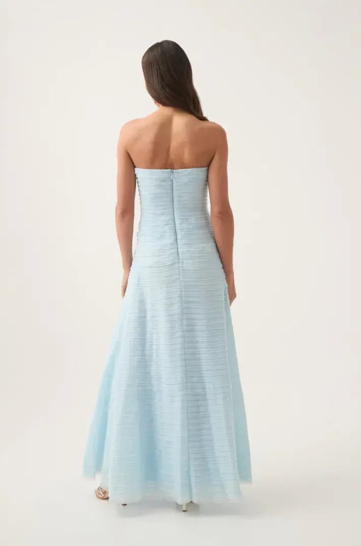 Aje Soundscape Maxi Dress in Sea Breeze Blue Size 16 photo 3