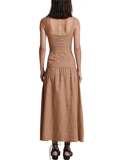 BEC & BRIDGE CAMEL ALAMOS MIDI DRESS - SIZE 6 AU/2 US (RRP $350) photo 4