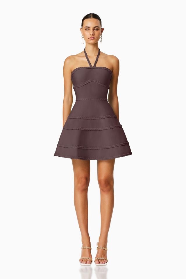 Elliatt Arbor Dress - Chocolate photo 2