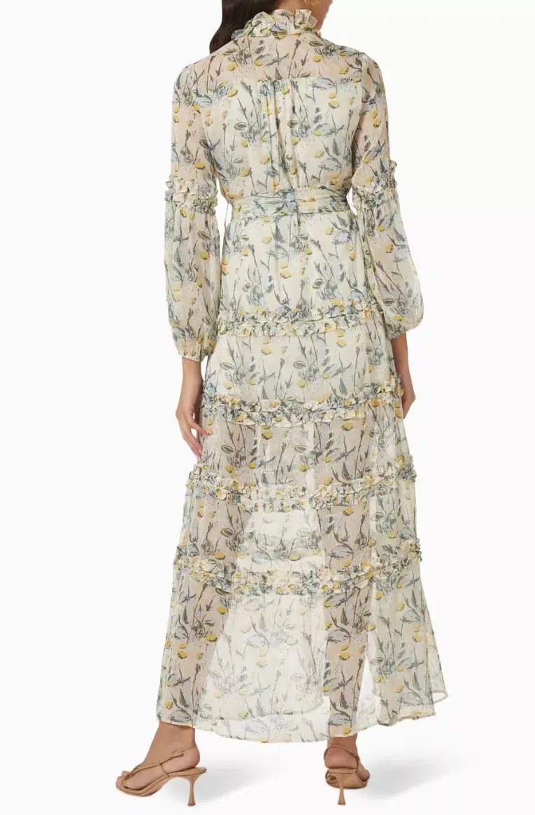 Elliatt Dress Mondrian Waist Tie Maxi Dress Floral Size XL / AU 14 photo 3