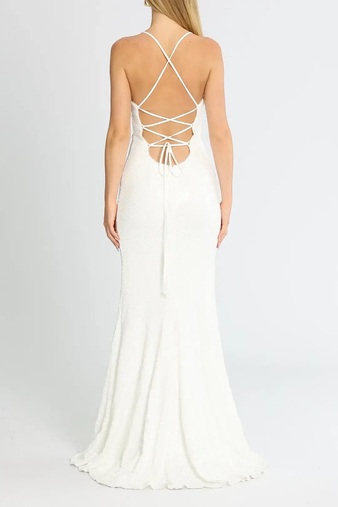 Tania Olsen India Gown in White Size 8 photo 3