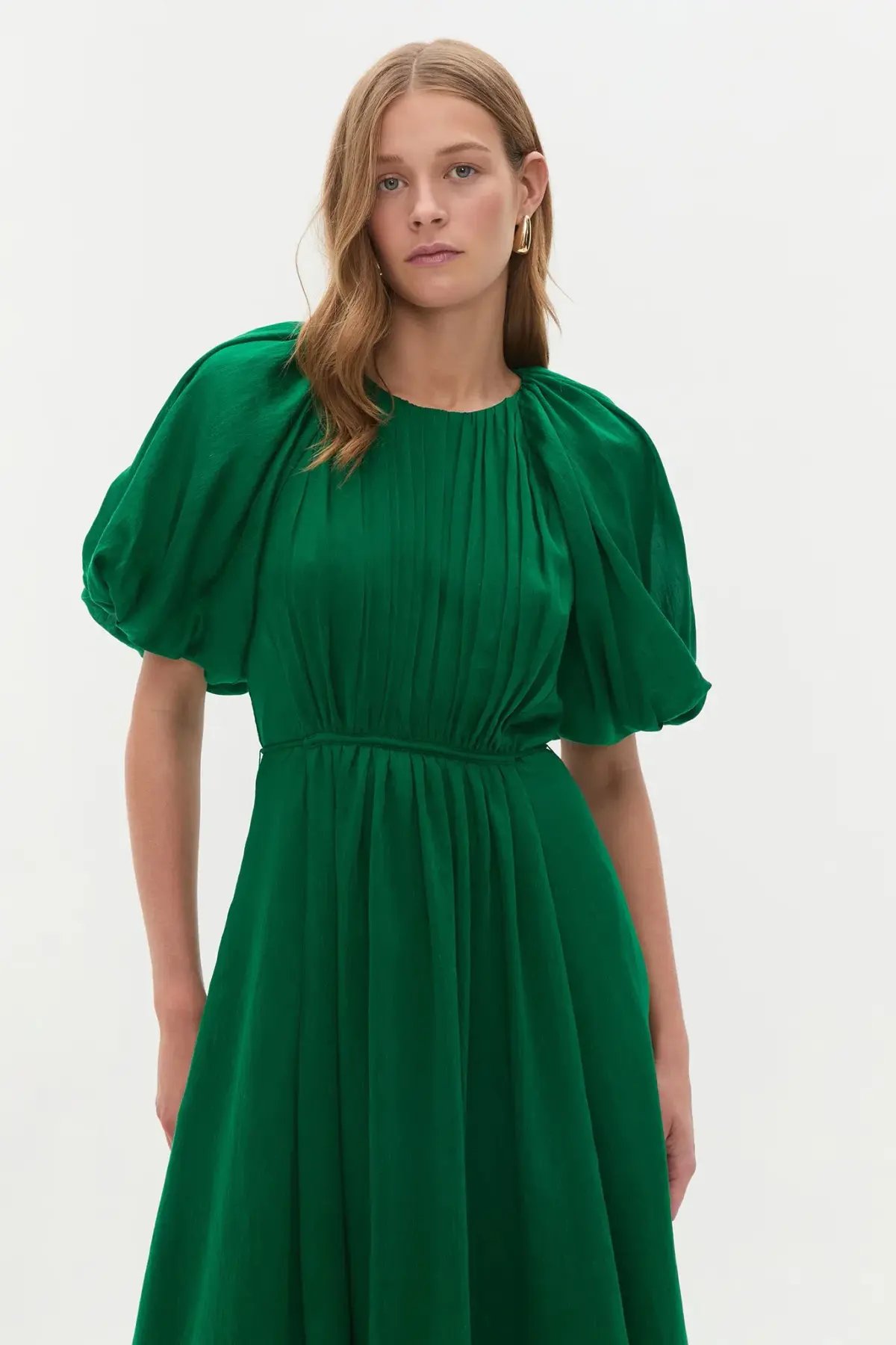 Aje Alma Midi Dress Emerald Sapphire Size 10 photo 2