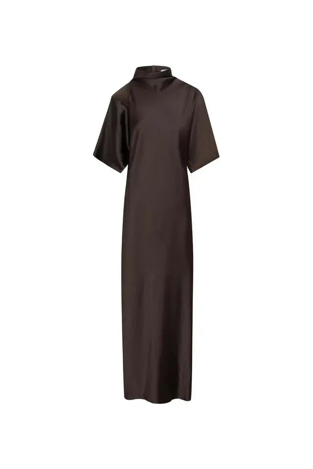 CAMILLA AND MARC Sorrell Maxi Evening Dress in Chocolate Brown Size 8 photo 7