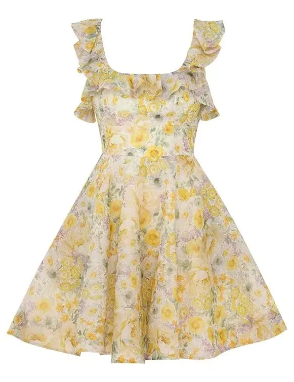 Zimmermann The Harmony Frilled Mini in Citrus Garden Print Size 2 / AU 12 photo 4