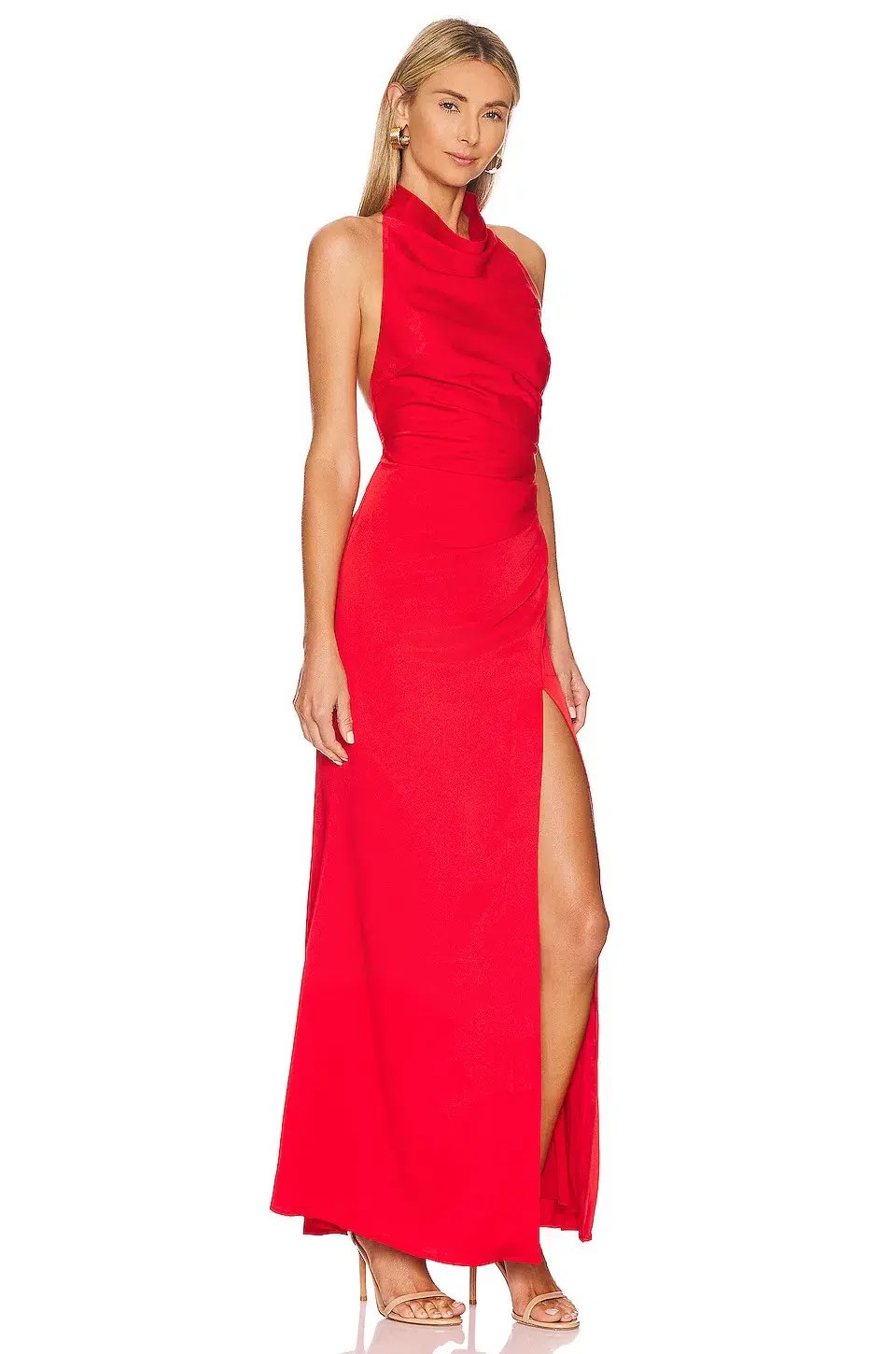 MISHA Clover Gown Red Size 8/S photo 2