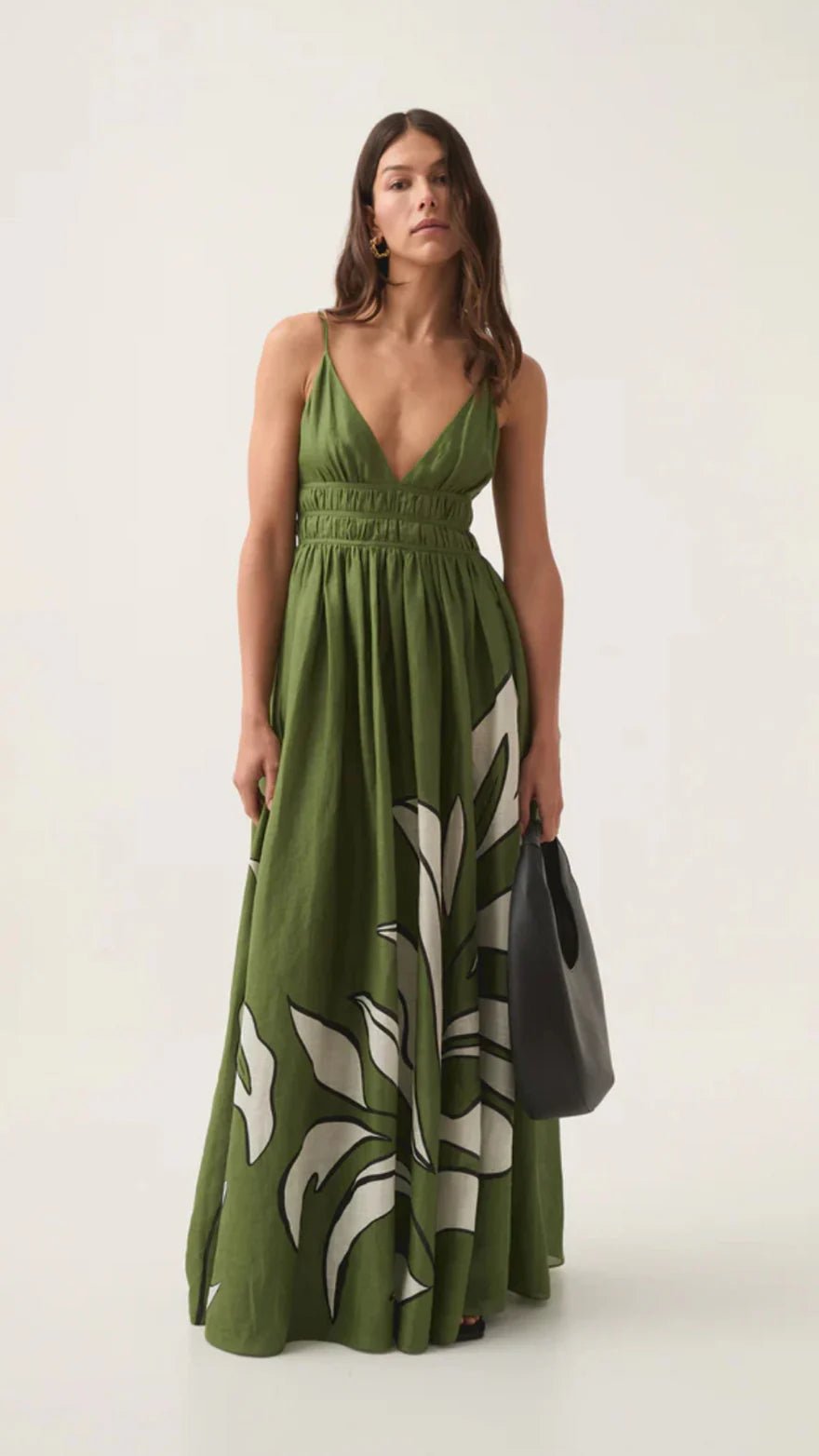 Aje Planetary Maxi Dress In Abstract Fern photo 2