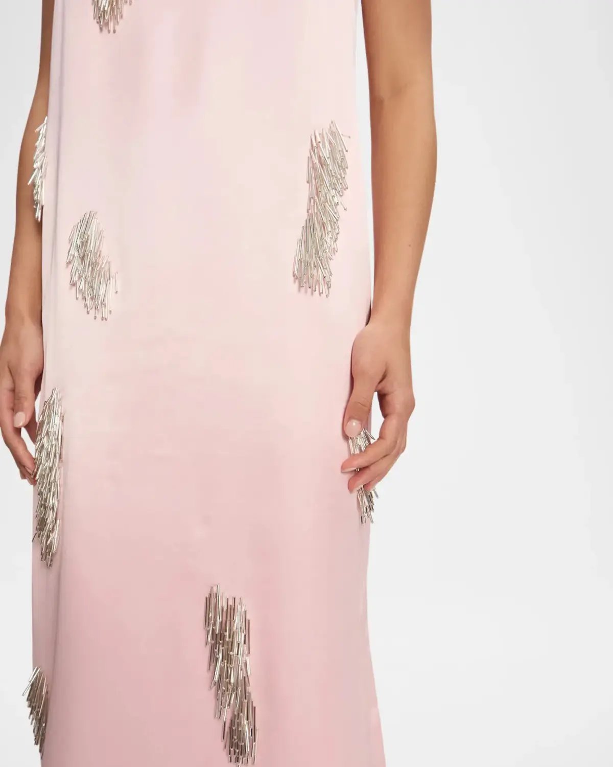 ALEMAIS Cindy Embellished Slip Dress Pink 8 photo 16