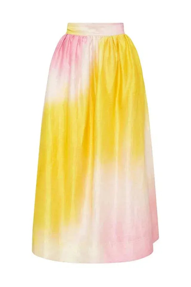 Aje Cloud Burst Cropped Blouse and Skirt Set in Pink Size AU 6 photo 3
