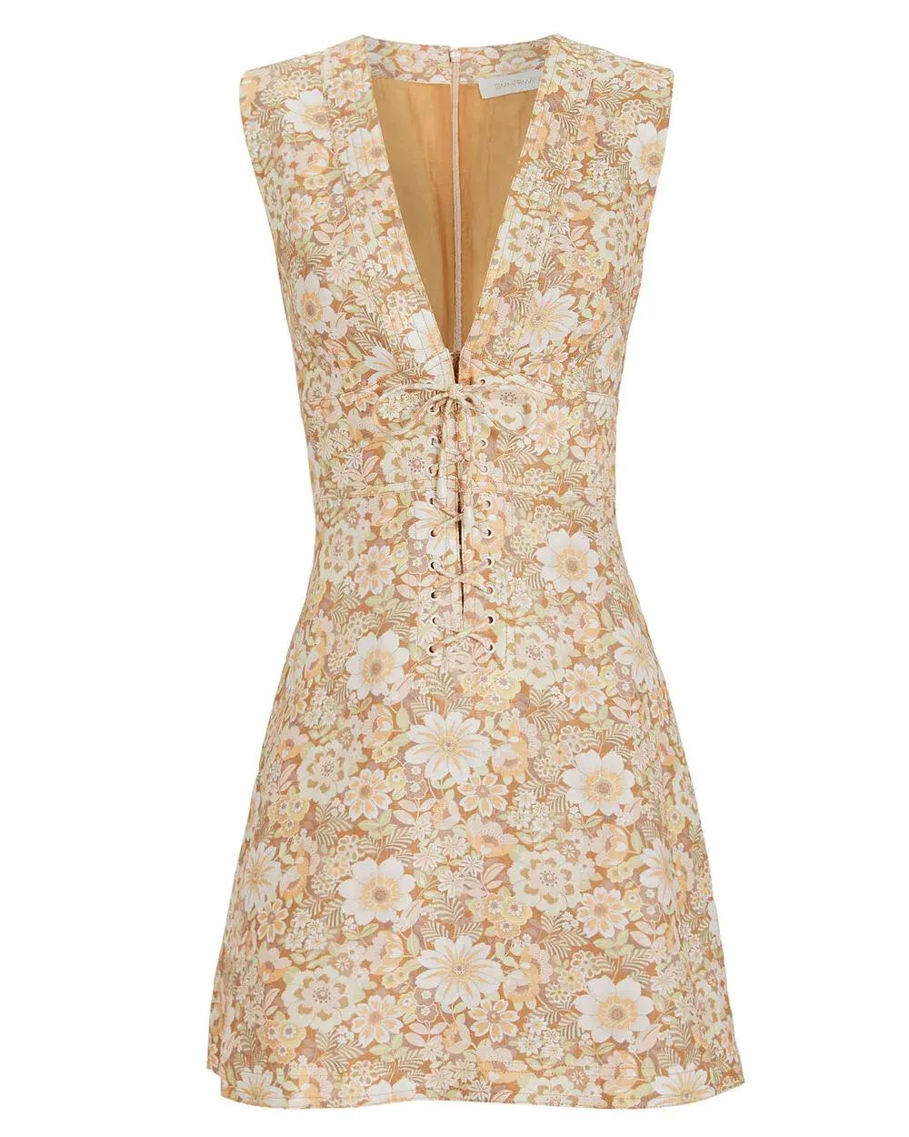 Zimmermann Zippy Lace Mini Dress Floral Size 1/Au 10 photo 4