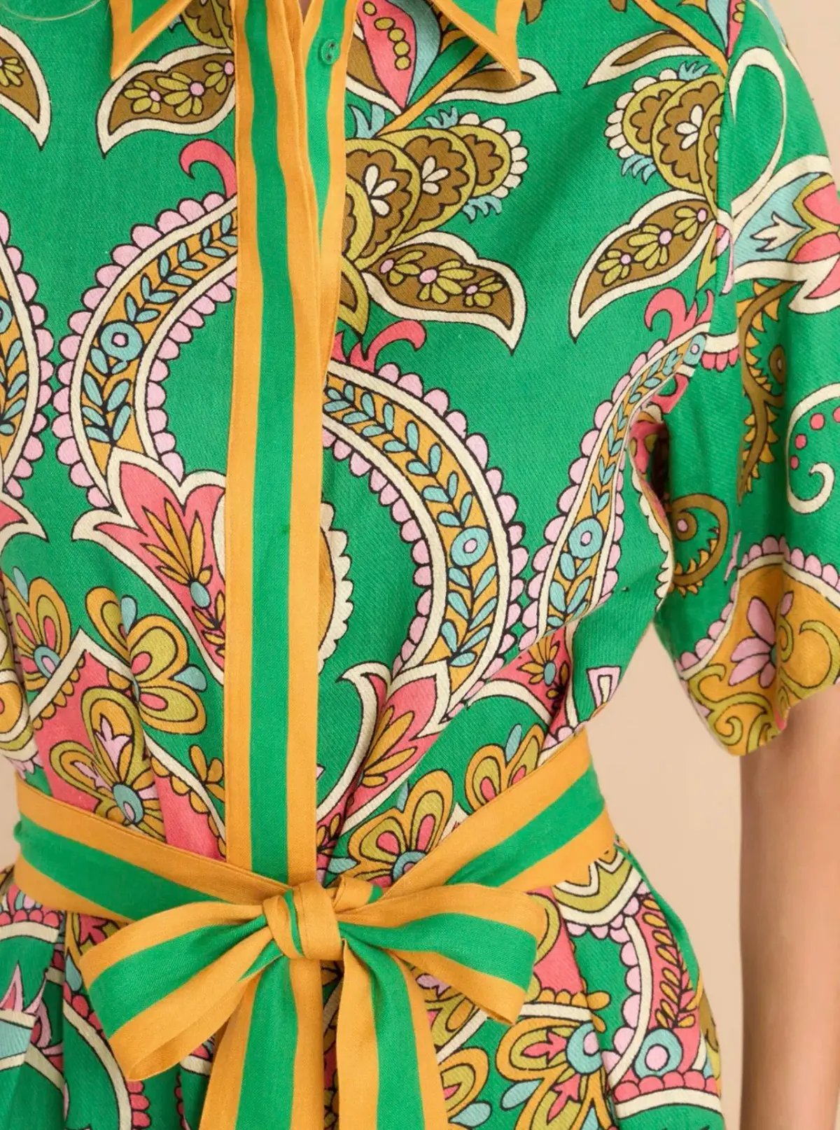 Alémais Marion Shirtdress Green Size 8 photo 5